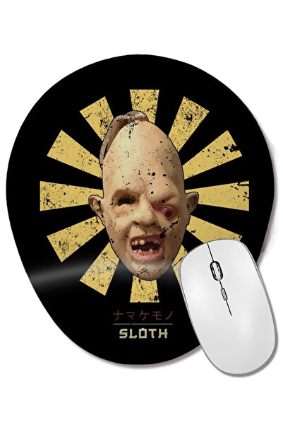 BASKI DÜNYASI Mouse Pad oval cu suport pentru încheietura mâinii Sloth Retro ...