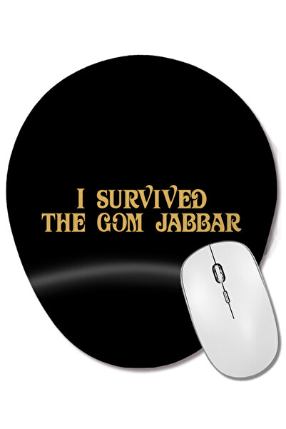BASKI DÜNYASI Dune I Survived The Gom Jabbar Mouse Pad oval cu suport pentru ...