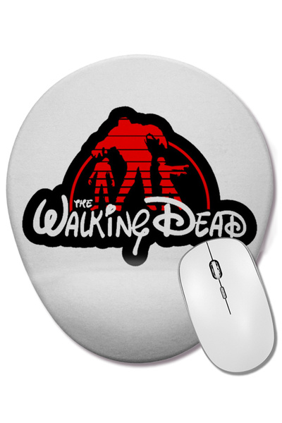 BASKI DÜNYASI Mouse Pad oval The Walking Dead cu suport pentru încheietura mâ...