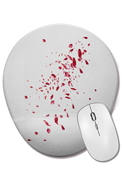 BASKI DÜNYASI Mouse Pad oval Petolas Branca pentru femei și bărbați cu suport...