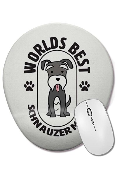 BASKI DÜNYASI Cel mai bun mouse pad oval din lume pentru mama de schnauzer 06...