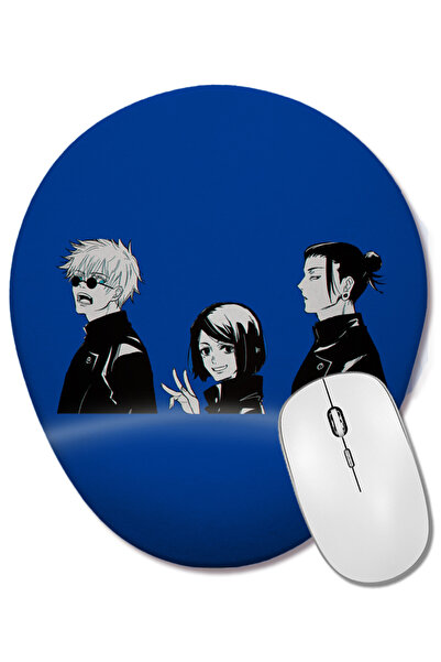 BASKI DÜNYASI Mouse Pad oval cu suport pentru încheietura mâinii Jujutsu Kais...