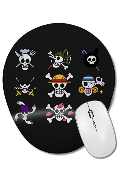 BASKI DÜNYASI Mouse Pad oval One Piece cu suport pentru încheietura mâinii