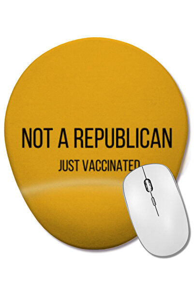 BASKI DÜNYASI Nu sunt un republican, doar recent vaccinat, mouse pad oval cu ...