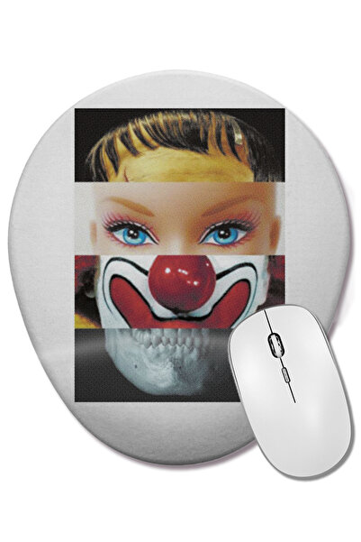 BASKI DÜNYASI Mouse Pad oval Cara De Monstro cu suport pentru încheietura mâinii