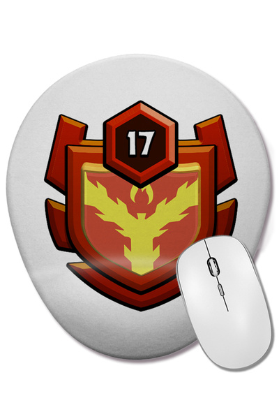 BASKI DÜNYASI Mouse Pad oval compatibil cu suport pentru încheietura mâinii R...