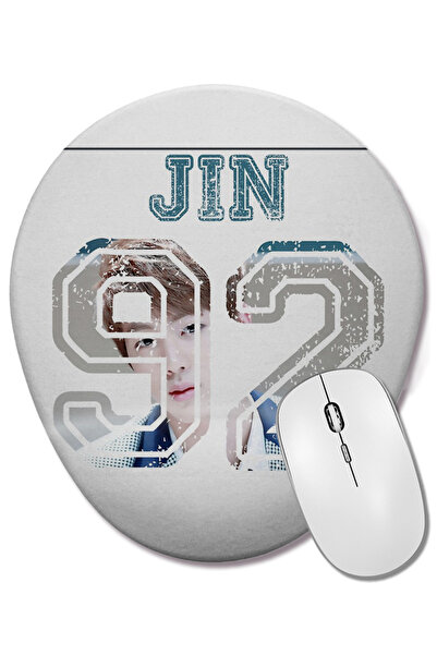 BASKI DÜNYASI Mouse Pad oval Bts Jin 01 cu suport pentru încheietura mâinii