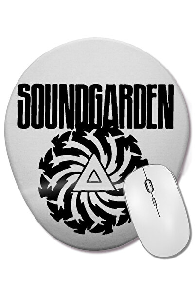 BASKI DÜNYASI Soundgarden 02 Mouse Pad oval cu suport pentru încheietura mâinii