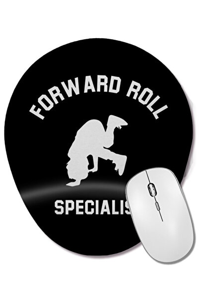 BASKI DÜNYASI Mouse Pad oval Forward Roll Specialist cu suport pentru încheie...