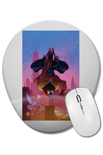 BASKI DÜNYASI Mouse Pad oval cu suport pentru încheietura mâinii Spider Man M...