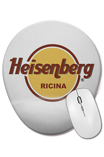 BASKI DÜNYASI Οβάλ ποντίκι ποντικοπολεμίας με λογότυπο Heisenberg Cafe Breaki...