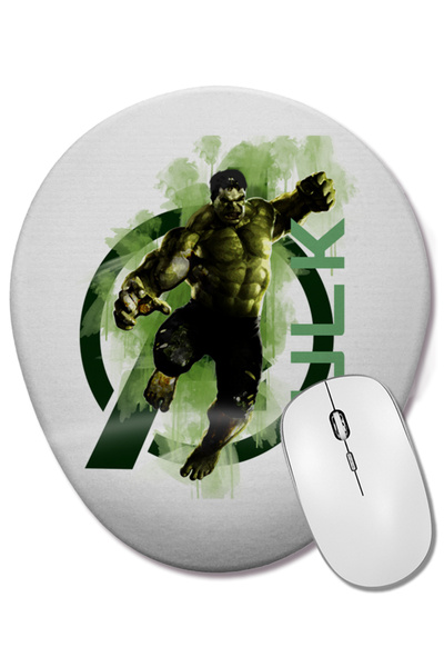 BASKI DÜNYASI Mouse Pad oval Avangers Hulk cu suport pentru încheietura mâinii