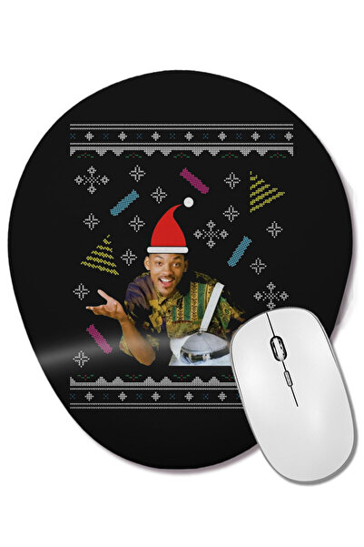 BASKI DÜNYASI Fresh Prince Of Bel Air Will Smith Mouse Pad oval cu model de t...