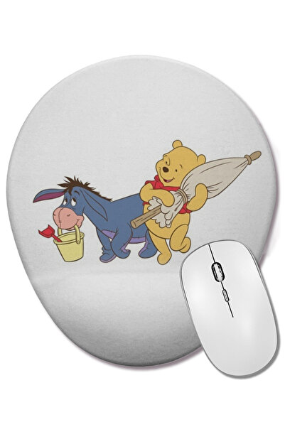 BASKI DÜNYASI Winnie The Pooh Eeyore 05 Mouse Pad Oval cu Suport pentru Înche...