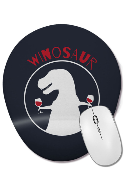 BASKI DÜNYASI Mouse Pad oval Winosaur cu suport pentru încheietura mâinii