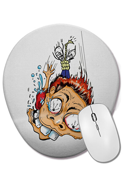 BASKI DÜNYASI Mouse Pad oval cu suport pentru încheietura mâinii Jump