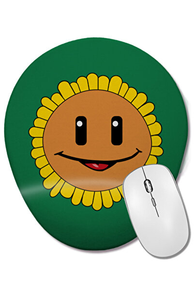 BASKI DÜNYASI Mouse Pad oval Plants Vs Zombies Sunflower cu suport pentru înc...