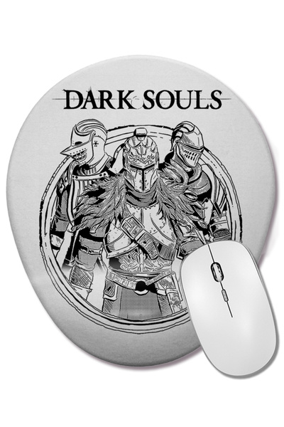 BASKI DÜNYASI Mouse Pad oval Dark Souls cu suport pentru încheietura mâinii