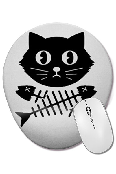 BASKI DÜNYASI Mouse Pad oval Kill All Men pisică Cats cu suport pentru închei...