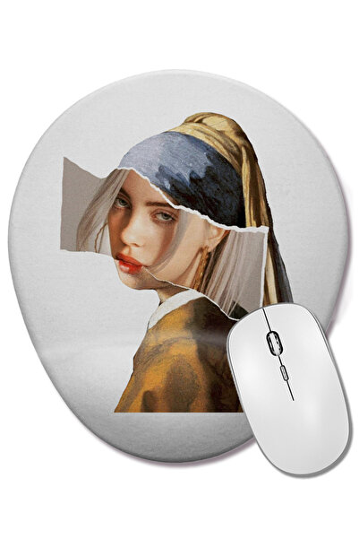 BASKI DÜNYASI Οβάλ ποντίκι ποντικοπολεμικής χρήσης με στήριγμα καρπού για κορ...