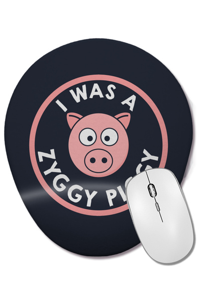 BASKI DÜNYASI Bill și Ted Zyggy Piggy Mouse Pad oval cu suport pentru încheie...