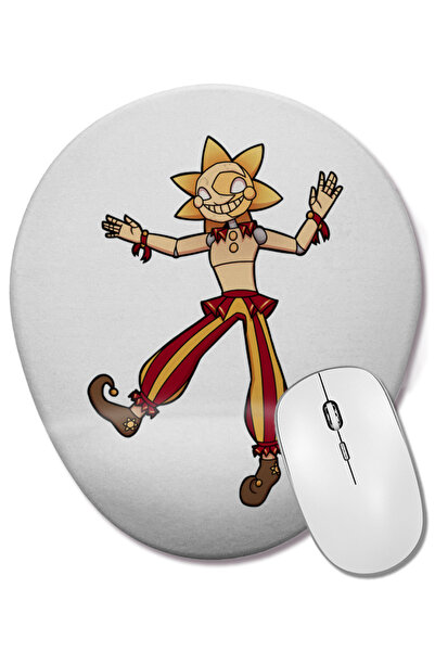 BASKI DÜNYASI Mouse Pad oval Fnaf Sunnydrop cu suport pentru încheietura mâinii