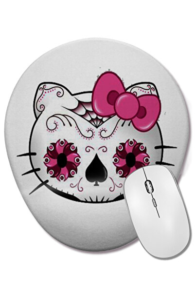 BASKI DÜNYASI Hello Kitty 01 Οβάλ ποντίκι με υποστήριξη καρπού