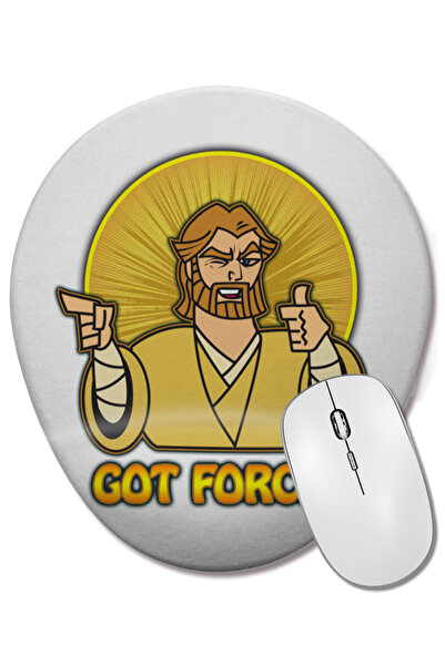 BASKI DÜNYASI Star Wars Got Force Mouse Pad oval cu suport pentru încheietura...