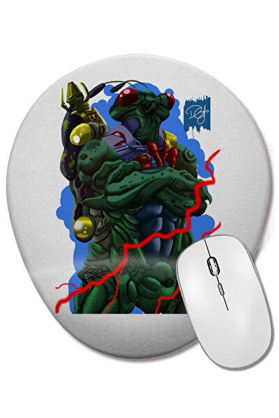 BASKI DÜNYASI Οβάλ ποντίκι ποντικοπολιτείας Ziggvoid με στήριγμα καρπού