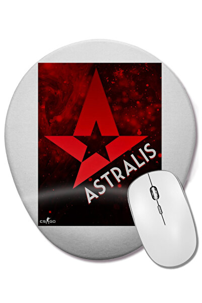 BASKI DÜNYASI Mouse Pad oval Csgo Astralis cu suport pentru încheietura mâinii