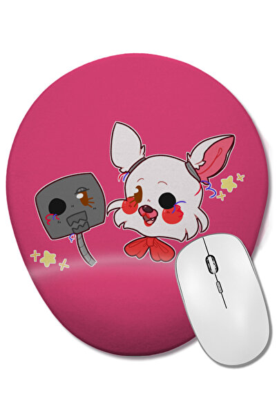 BASKI DÜNYASI Mouse Pad oval Fnaf Toony Mangle cu suport pentru încheietura m...