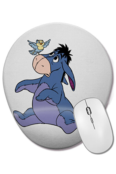 BASKI DÜNYASI Winnie The Pooh 01 Mouse Pad Oval cu Suport pentru Încheietura ...