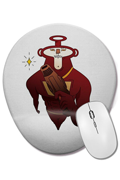 BASKI DÜNYASI Mouse Pad oval Tubbiecore cu suport pentru încheietura mâinii