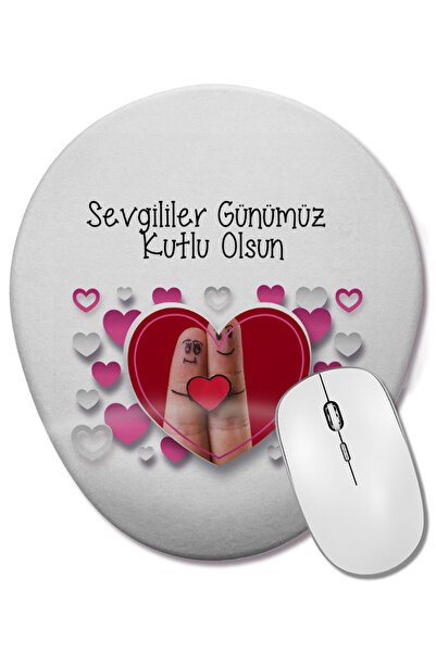 BASKI DÜNYASI Cadou pentru iubit de Ziua Îndrăgostiților 084 Mouse Pad oval c...