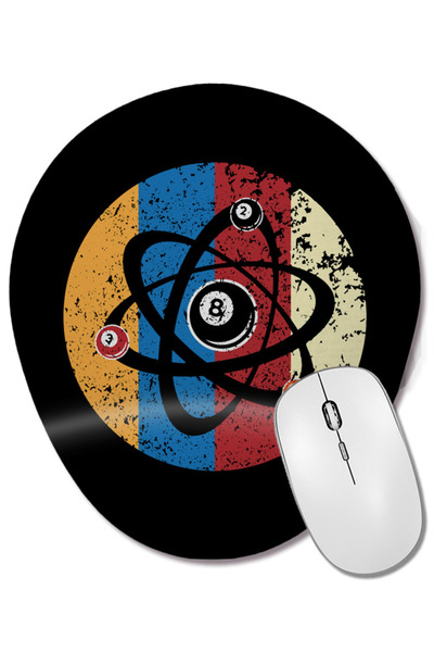 BASKI DÜNYASI Mouse Pad oval cu suport pentru încheietura mâinii, cu tema bil...