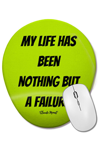 BASKI DÜNYASI Claude Monet Quotes Gifts - Mouse Pad oval în stil retro vintag...