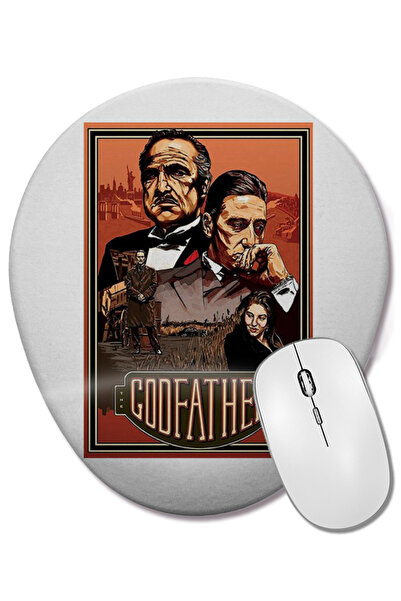 BASKI DÜNYASI Mouse Pad oval Madre God Father cu suport pentru încheietura mâ...