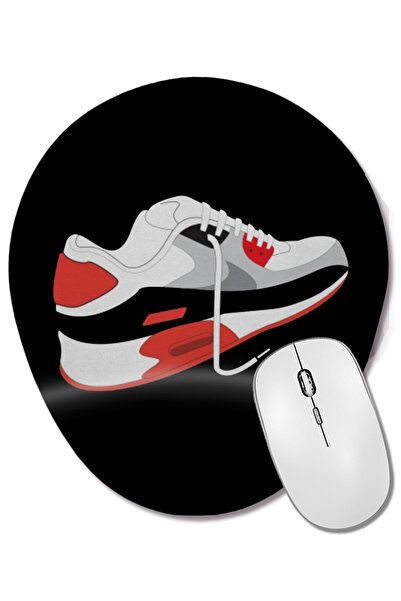 BASKI DÜNYASI Mouse Pad oval Air Max 90 cu suport pentru încheietura mâinii