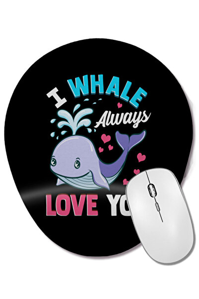 BASKI DÜNYASI Drăguț și amuzant I Whale Always Love You Animal Pun Mouse Pad ...
