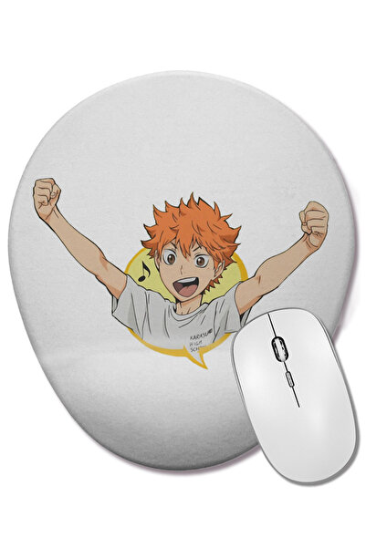 BASKI DÜNYASI Хината Хайкуу Овална подложка за мишка с опора за китката