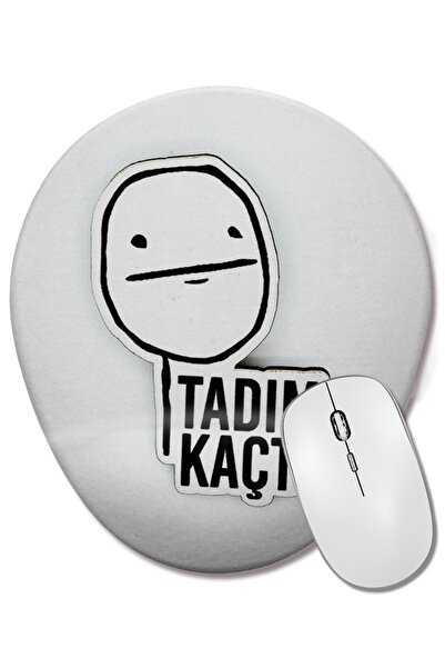 BASKI DÜNYASI Tadım Kaçtı Mouse Pad oval cu suport pentru încheietura mâinii