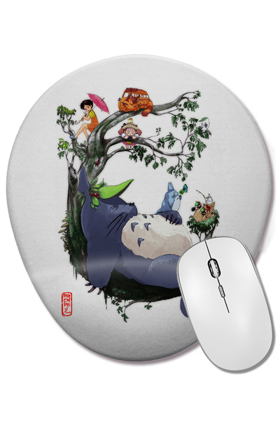 BASKI DÜNYASI Mouse Pad oval Deus Da Floresta cu suport pentru încheietura mâ...