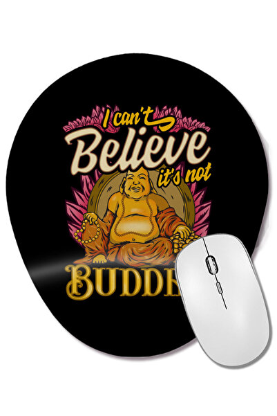BASKI DÜNYASI Mouse pad oval cu suport pentru încheietura mâinii, cu fraza am...