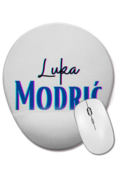 BASKI DÜNYASI Mouse Pad oval Luka Modrić cu suport pentru încheietura mâinii