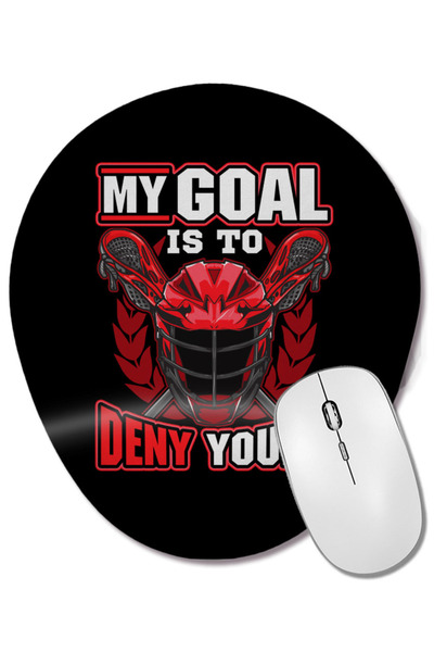 BASKI DÜNYASI My Goal Is To Deny Yours Mouse Pad oval cu suport pentru închei...