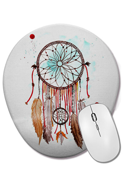 BASKI DÜNYASI Dream Catcher подложка за китката Овална подложка за мишка
