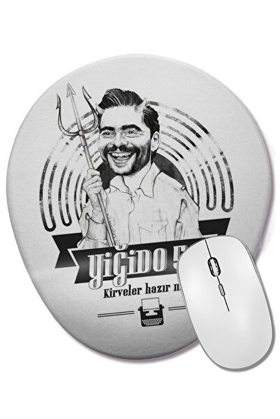 BASKI DÜNYASI Mouse Pad oval cu suport pentru încheietura mâinii Yiğido