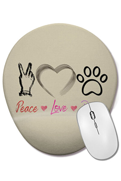 BASKI DÜNYASI Μοδάτο οβάλ ποντίκι για γυναίκες με στάμπα με σκύλους, με τον ή...