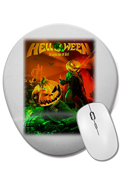 BASKI DÜNYASI Helloween Straight Out of Hell Mouse Pad oval cu suport pentru ...