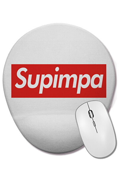 BASKI DÜNYASI Mouse Pad oval Supimpa cu suport pentru încheietura mâinii